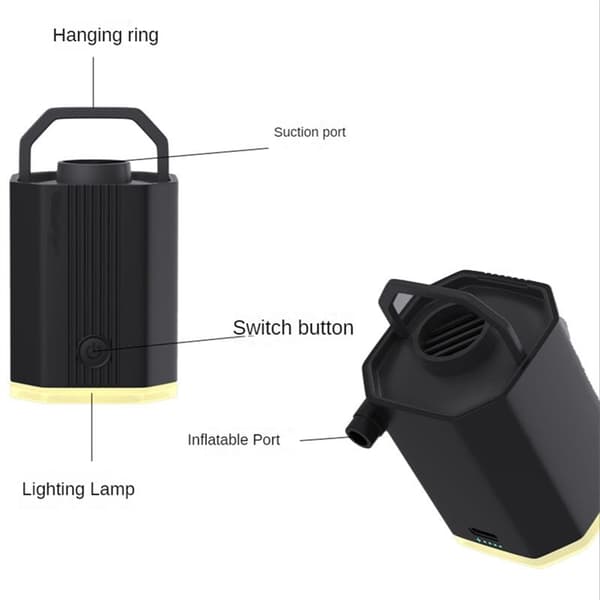Inflatable pump built-in USB power supply air cushion swimming ring inflatable sofa wireless electric charging pump