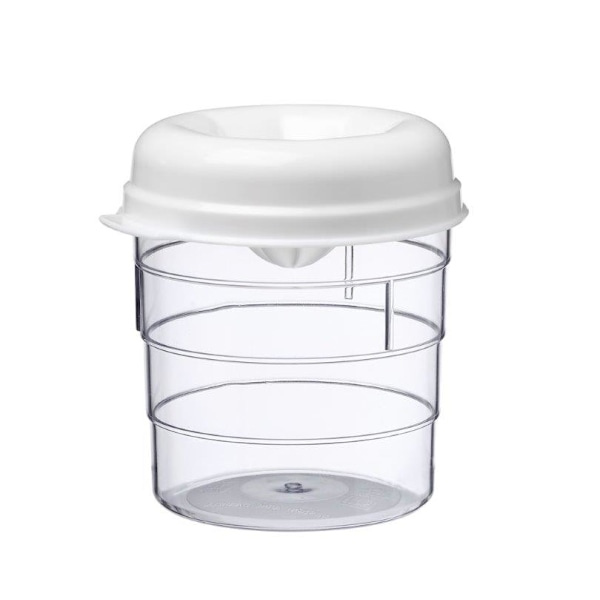 Blanda suurustuskuppi 0,4 l Läpinäkyvä Transparent Transparent