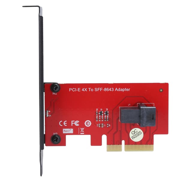 SFF-8643 - PCI-E 4X -sovitinkorttimuunnin 1 Mini-SAS HD 36-nastaisella naarasliittimellä
