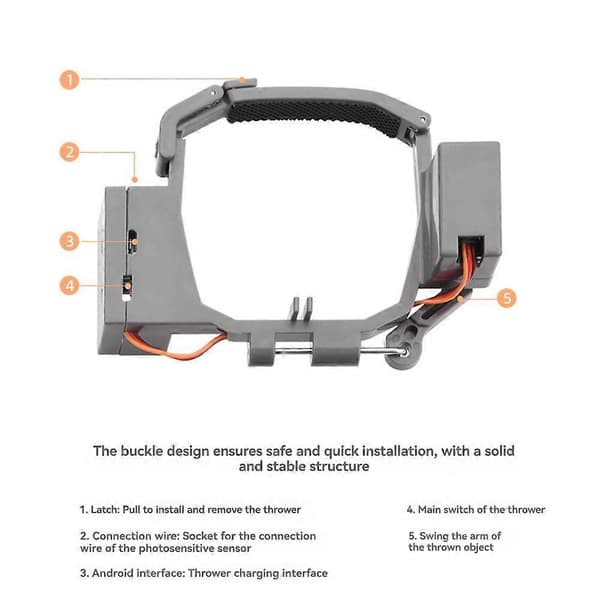 Airdrop-kastesystem for DJI MAVIC PRO Drone Fiskeagn Bryllupsring Levering Langdistanse kasteenhet