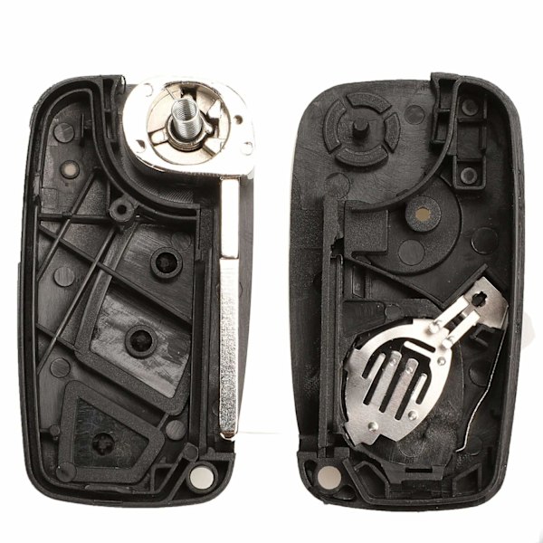 2-knaps nøgleskal til Fiat Sort Black Black one size