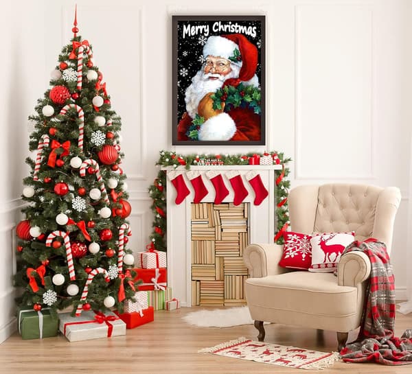 Christmas Diamond Painting Set - Beginner Santa's Smile 5D Diamond