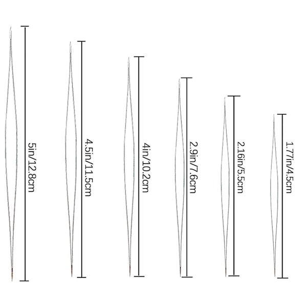 6 kappaletta iso silmä helmikoristeluneuloja neulapullolla helmikoristeluneula iso silmäneula taitettava helmineula Silver