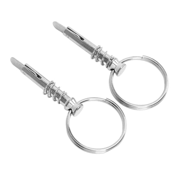 2 st Snabbkopplingsstift Rostfritt stål Marin Hårdvara Båt Bimini Toppstift för Skeppsbyggnad