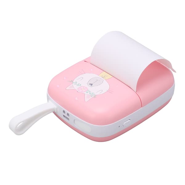 Mini Printer Pink Multifunctional Portable Mini HD WiFi Mobile Phone Photo Title Note Error Question Thermal Printer