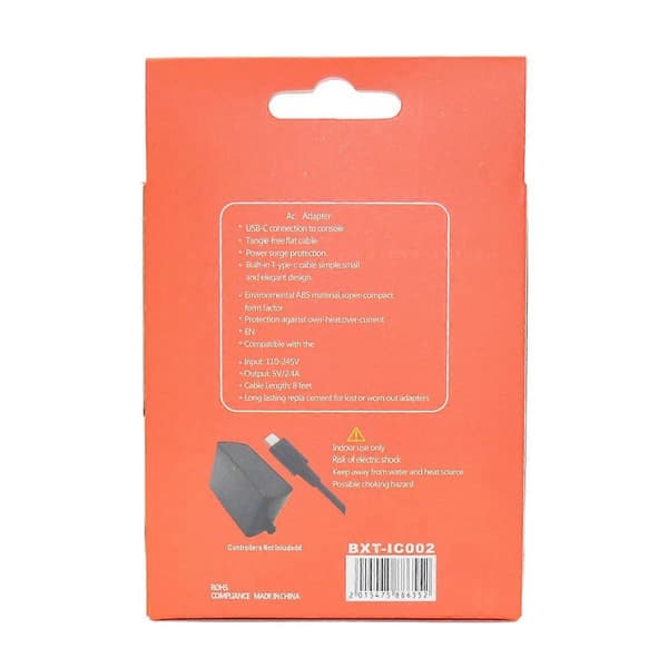 Type-C AC-laturisovitin Nintendo Switch -konsolille - EU-pistoke