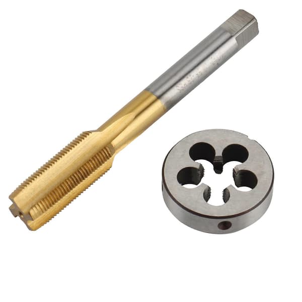 High Hardness UNF 1/2 -28 HSS Titanium Coated Tap & Die Set Threading Tool for Mold Processing