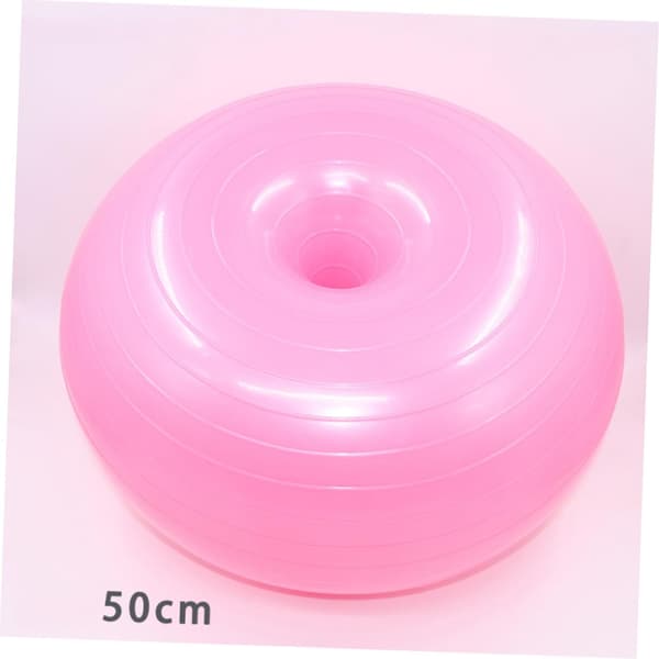 Jooga-apupallo 50cm pinkki ilmapumpulla, PVC, Anti Burst, Tasapaino -