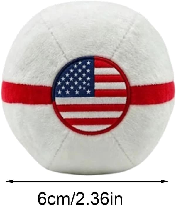 Patriotisk Footbag til voksne stjerner striber 4. juli bolde Sandbag hvid - Weiß
