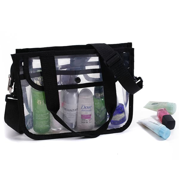 Beach bag travel bath bag washable thickened bath shoulder transparent