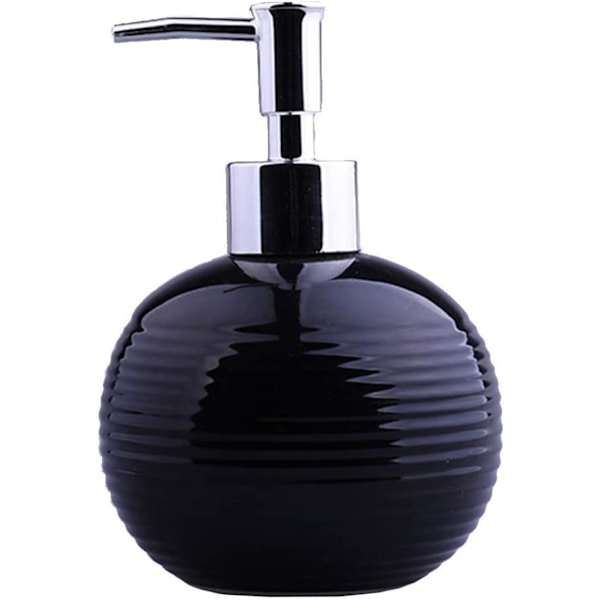 Sort keramisk flydende håndsæbedispenser pumpeflaske lotion - Black
