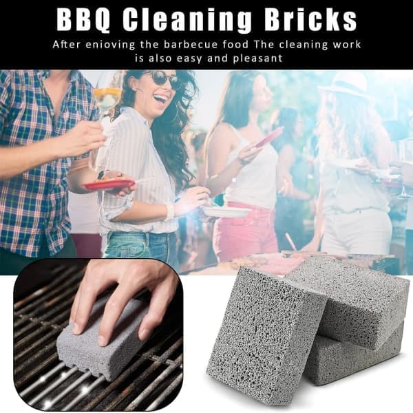 4 st Grillstenar Rengöringsstenar Pimpsten, Grillrengöringsstenar