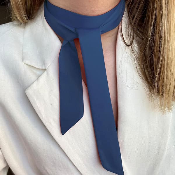Sløjfer til kvinder/piger, selvbindende foldbare sløjfer tilbehør skoleuniformer cosplay bryllupsfest marineblå - Navy