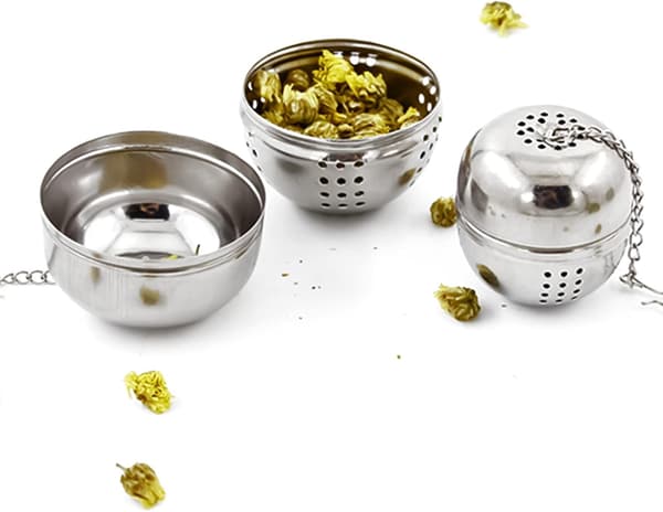 2 stk. te-infuser i rustfrit stål, te-infuser te