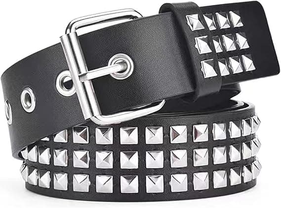 Spiked bælte Punk bælte Y2K Goth bælte til mænd eller kvinder