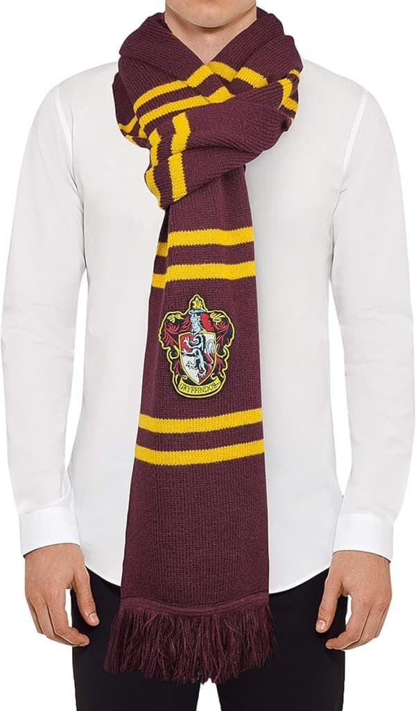 Harry Potter-skjerf, mykt klassisk vinterstrikket skjerf, Gryffindor