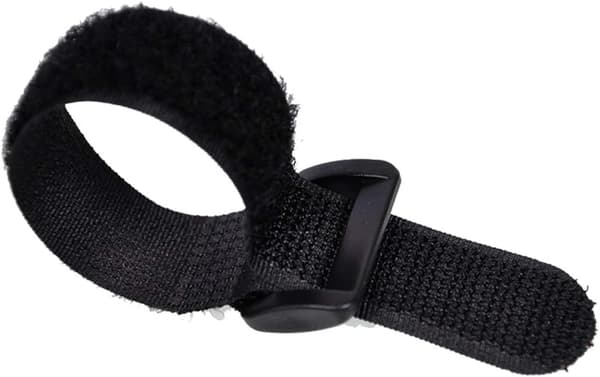 Velcro-stropper, 10-pak sorte selvklæbende kabelstropper, nylonstropper med spænder (1\" x 16\")