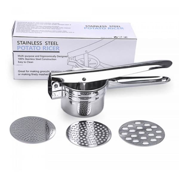 Herzberg HG8111 Kartoffelpresser i rustfrit stål-FA6-