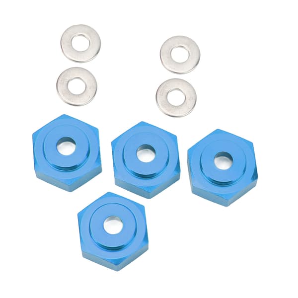 4 st RC Hexkoppling Professionell Aluminiumlegering RC Hjul Hex Adapter för 1/10 RC Bilar Mörkblå