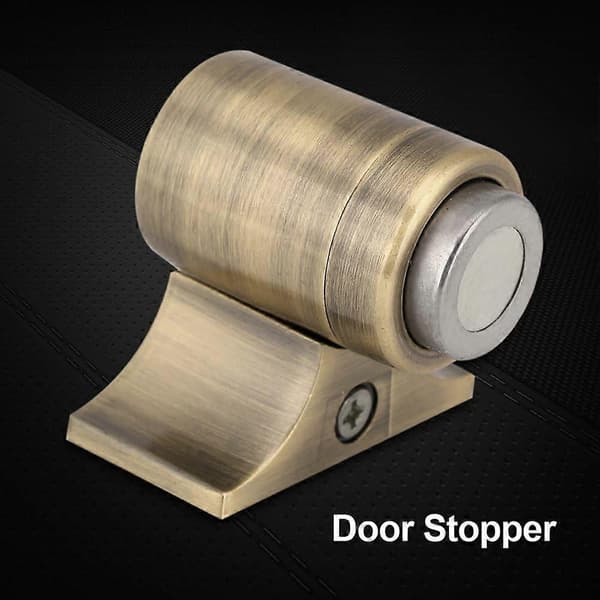 Magnetisk dørstopper i rustfrit stål til dørinstallation i hjemmet (grøn bronze)