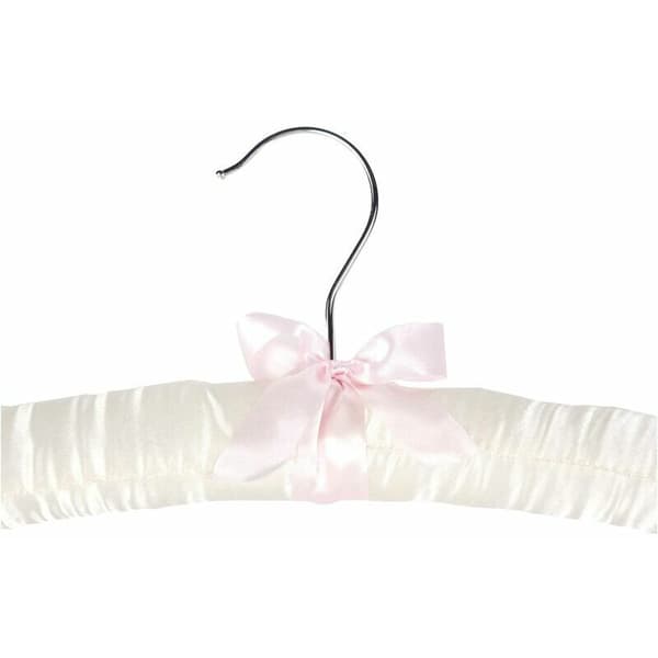 Vadderade satinhängare, mycket tåliga, 38 cm, 10 stycken