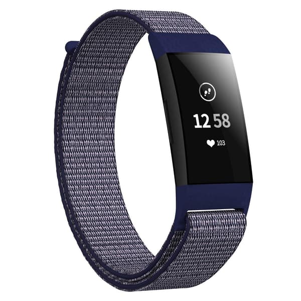 Fitbit Charge 3/4 reim nylon Mørkeblå