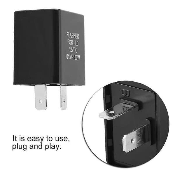 Electronic LED Adjustable Flasher Relay For Turn Signal Light Indicator