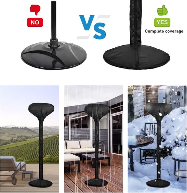 Elektrisk terrassevarmer (full dekning for terrassevarmer)
