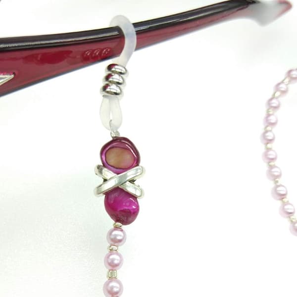 Eyeglass Chains Holder Beaded Glasses Strap, Anti-slip Glasses N