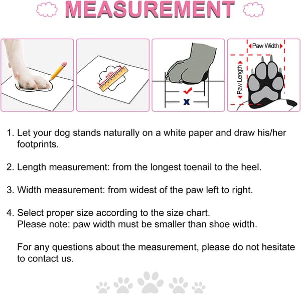 Dog Shoes, 4 Pcs Reflective Non-Slip Protective Boots with Ad