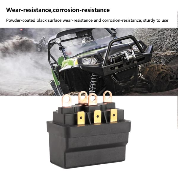 Spil Solenoid Kontakt Relæ Kontaktor 12V 120A Stål Universal til ATV UTV 4X4 Køretøjer