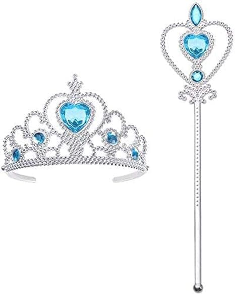 Girls Christmas Party Cosplay Set - Includes Crown and Wand
