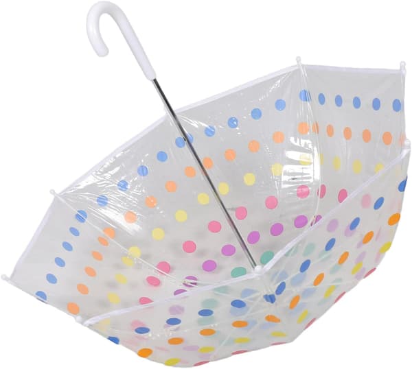 Transparent bubbelparaply 2-5 med klar kupol -