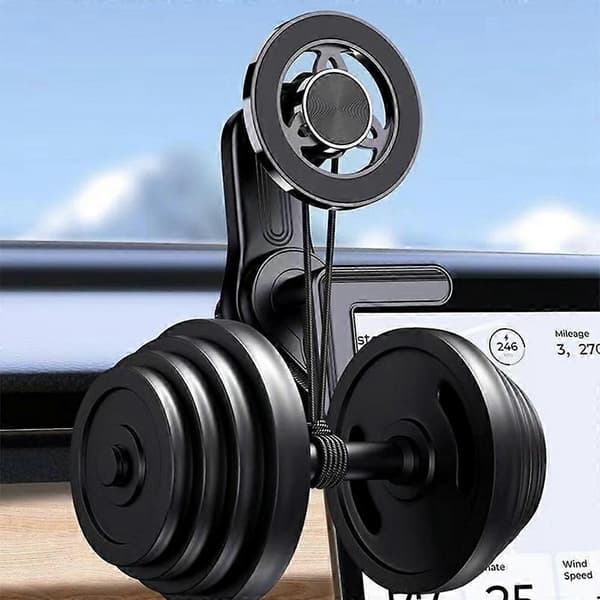 158C Screen Mount for Tesla Model Y/3, Expansion Mount Compatible with MagSafe Phone Holder [DB]