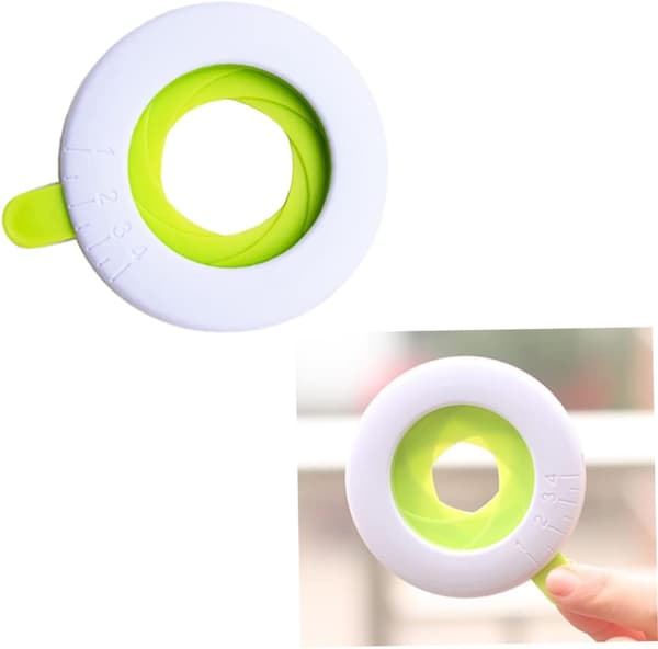 Spaghetti Measuring Tool Adjustable Portion Control Pasta Measurer for Home Kitchen White Green