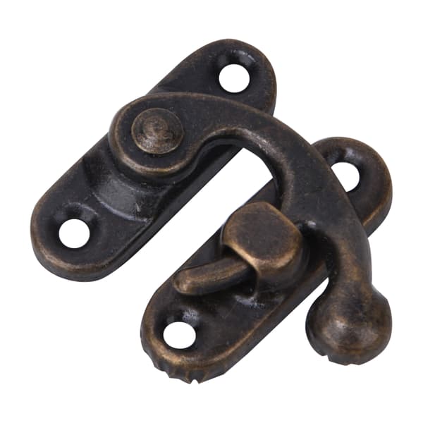 30 st Haspel Retro Stil Järn Låskrok Haspel för Smycken Presentaskar 3,2 x 2,8 cm Brons Höger Låskrok Haspel