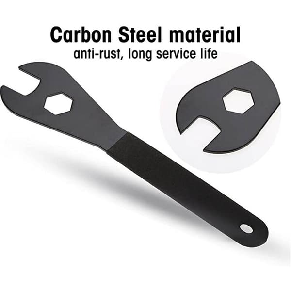 Durable Carbon Steel Multifunction Tool for Bicycle Repair Bicycle Head Open Cone Wrench - 17mm