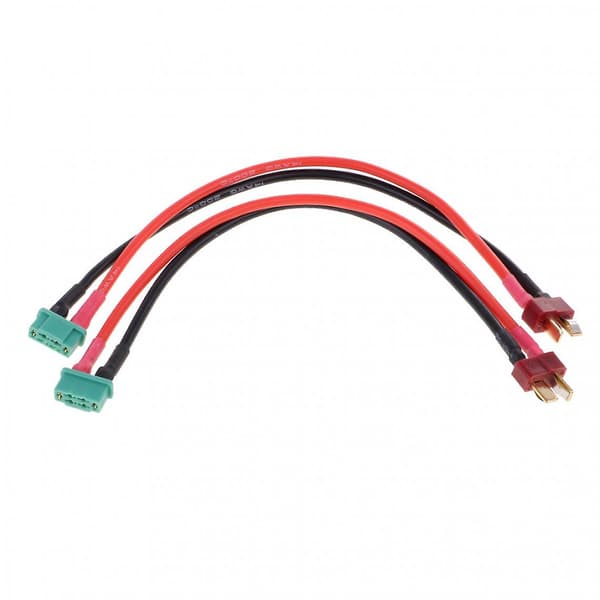 T-stik Han til Deans til Han MPX Adapter Silikonekabel 14AWG