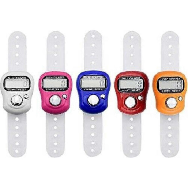 Fingerring Digital Tasbeeh Tasbih Teller Timer Religiøs Strikkerad ELS 3 STK 3 PC