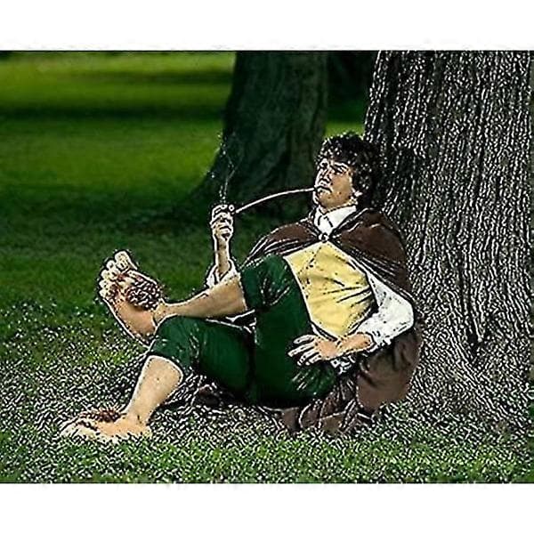 Luksuriøse Hobbit-hjemmesko til voksne - Halvlang plys-sko til komfort og cosplay