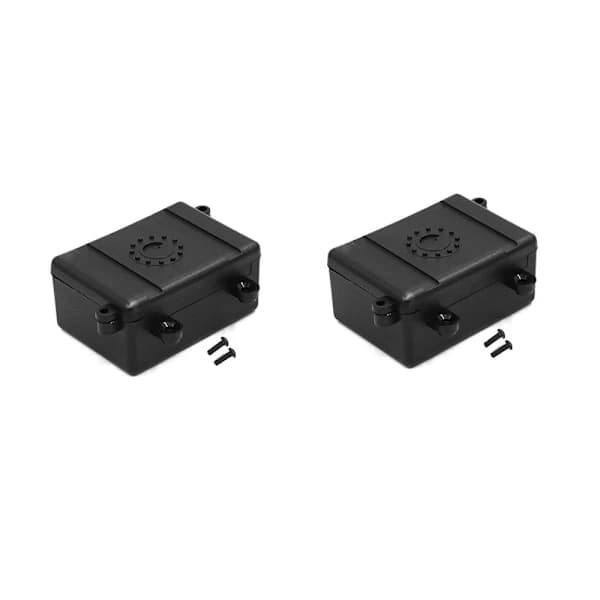 2 stk. Elektronisk Udstyrsboks Modtagerboks til 1/10 RC 2 stk.