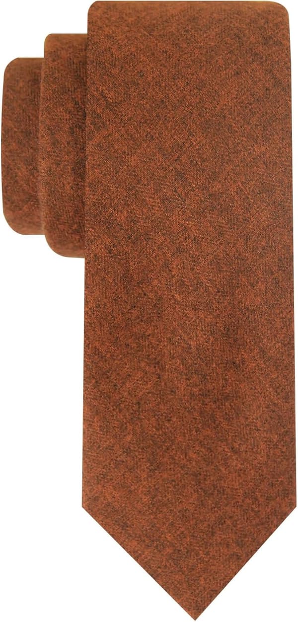 Slipsar för män, smal slips 2.36'' Herrslipsar Bröllop Marskalkar Presenter Fest A8-bränd orange - A8-burnt Orange