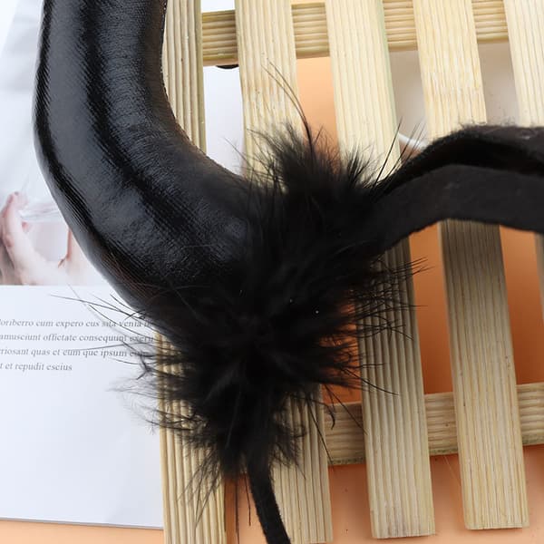 2-pack Halloween pannband reflekterande tyghorn diadem nytt