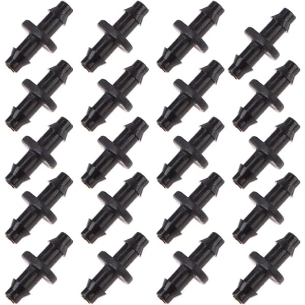 100 stykker (Dobbel Barb-kobling) Plen Vanning 4/7mm Kobling_tfrf