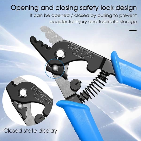 VCFS-33 Three-Port Fiber Stripper FTTH Tool Fiber Optic Cable Stripper