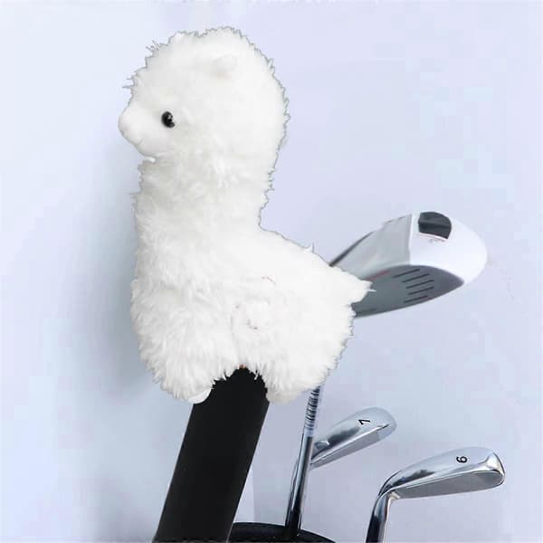 Sød Alpaca Golf Putter Cover Blade Hovedbeklædning Golfbeskyttelse Passer til Blade Putters til Mænd Kvinder