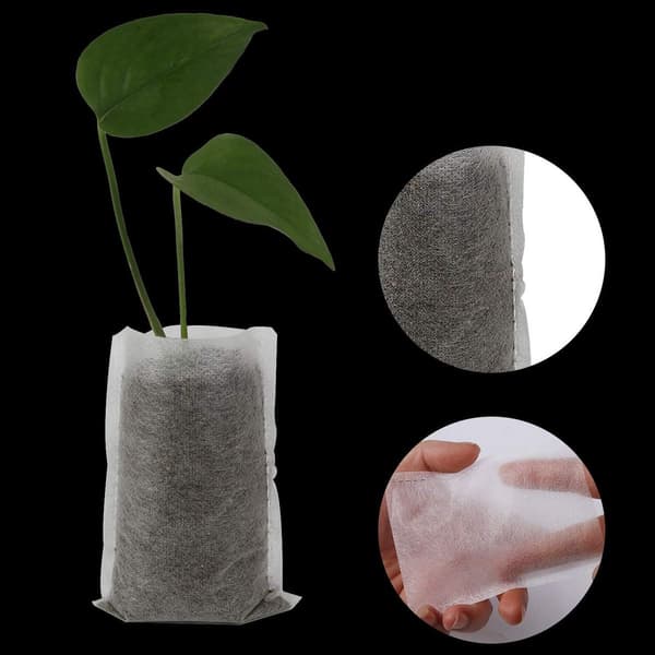 400 Pieces Biodegradable Seed Bags, Woven Planters