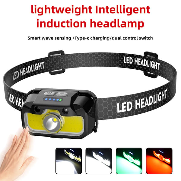 Oppladbar hodelykt, LED-hodelykt
