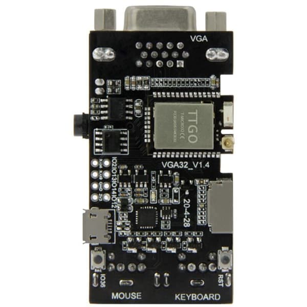 FabGL VGA32 VGA ESP32 PSRAM-modul V1.4 PS/2-controller Mus ANSI-grafikbibliotek/terminalkredsløb