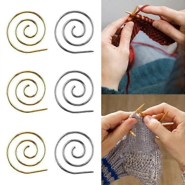 Spiral Kabelstrikkepinner, Kabelpinner for Strikking